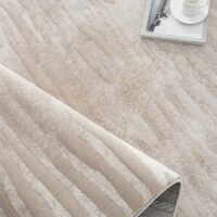 Tapis beige turc épais et doux motifs zèbre LE CAIRE