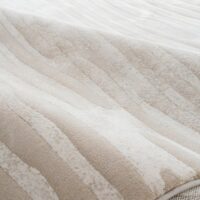 Tapis beige turc épais et doux motifs zèbre LE CAIRE