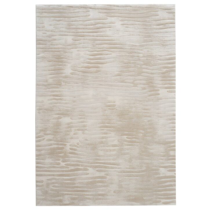 Tapis beige turc épais et doux motifs zèbre LE CAIRE