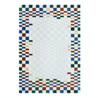 Tapis berbère carreaux colorés pour salon et salle à manger XAV PIRON