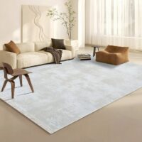 Tapis blanc cassé motifs non réguliers style de Turquie LMH DESIGN