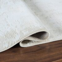 Tapis blanc cassé motifs non réguliers style de Turquie LMH DESIGN