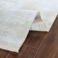 Tapis blanc cassé motifs non réguliers style de Turquie LMH DESIGN