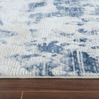 Tapis bleu et blanc cassé dégradé de couleurs style de Turquie LMH DESIGN