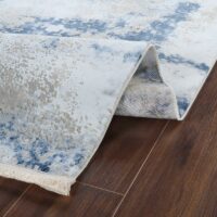 Tapis bleu et blanc cassé dégradé de couleurs style de Turquie LMH DESIGN