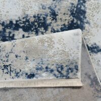 Tapis bleu et blanc cassé dégradé de couleurs style de Turquie LMH DESIGN