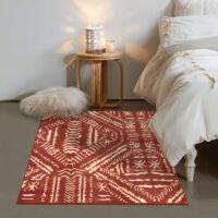 Tapis carré oriental pour salon décoration traditionnelle KLAS