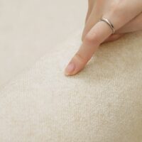 Tapis chambre beige motifs marrons abstraits KELIA