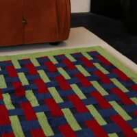 Tapis chambre coloré motifs rectangles géométrique PERIO GIOVANI