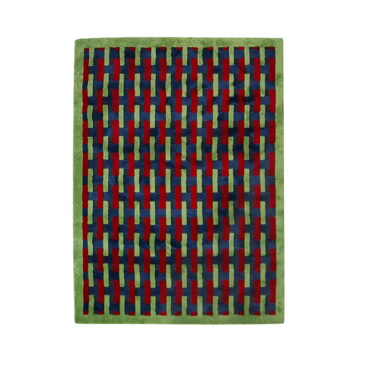Tapis chambre coloré motifs rectangles géométrique PERIO GIOVANI