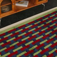 Tapis chambre coloré motifs rectangles géométrique PERIO GIOVANI
