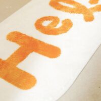 Tapis chambre enfant blanc et jaune joyeux HEYRUG