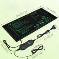 Tapis chauffant avec thermostat pour plantes ou reptile