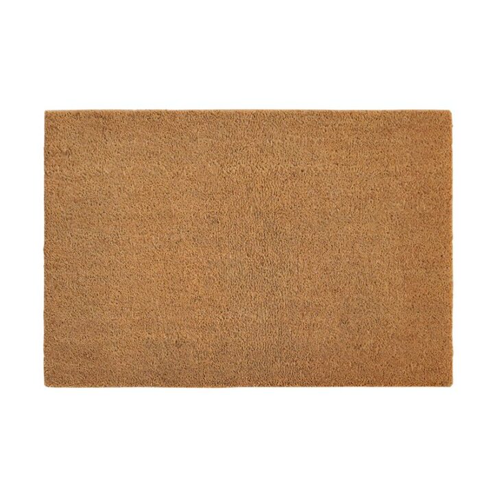 Tapis coco naturel Indien pour entrée essuyer pieds uni