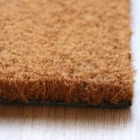 Tapis coco naturel Indien pour entrée essuyer pieds uni