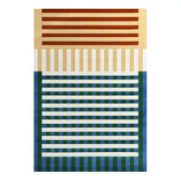 Tapis coloré lignes géométriques croisées design XAV PIRON