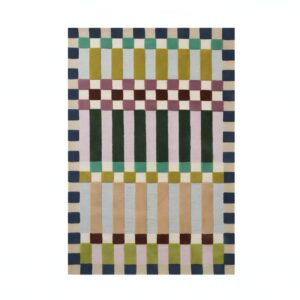 Tapis coloré rectangulaire motifs rectangles multicolores PUXU