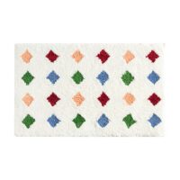 Tapis de bain absorbant blanc avec dessins colorés WATERRUG