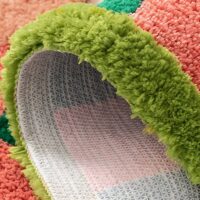 Tapis de bain coloré absorbant shaggy de style kilim WATERRUG
