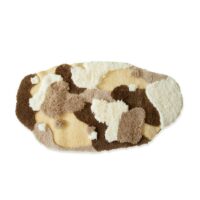 Tapis de chambre et salon shaggy marron et beige couches superposées BIONCA
