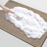 Tapis de cuisine gris antidérapant et lavable HOUSERUG