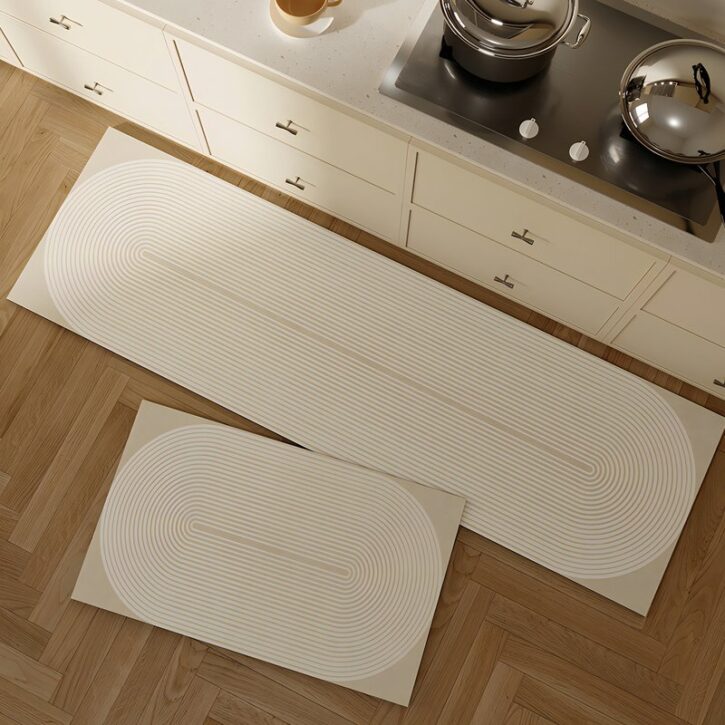 Tapis de cuisine rectangulaire et beige antidérapant HOUSERUG