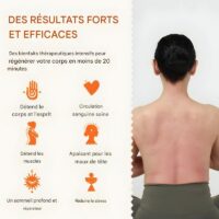 Tapis de fleurs oranges d’acupression pour dos pieds cervicales mains