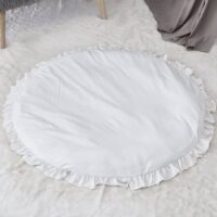 Tapis de jeux bébé circulaire blanc MARIE