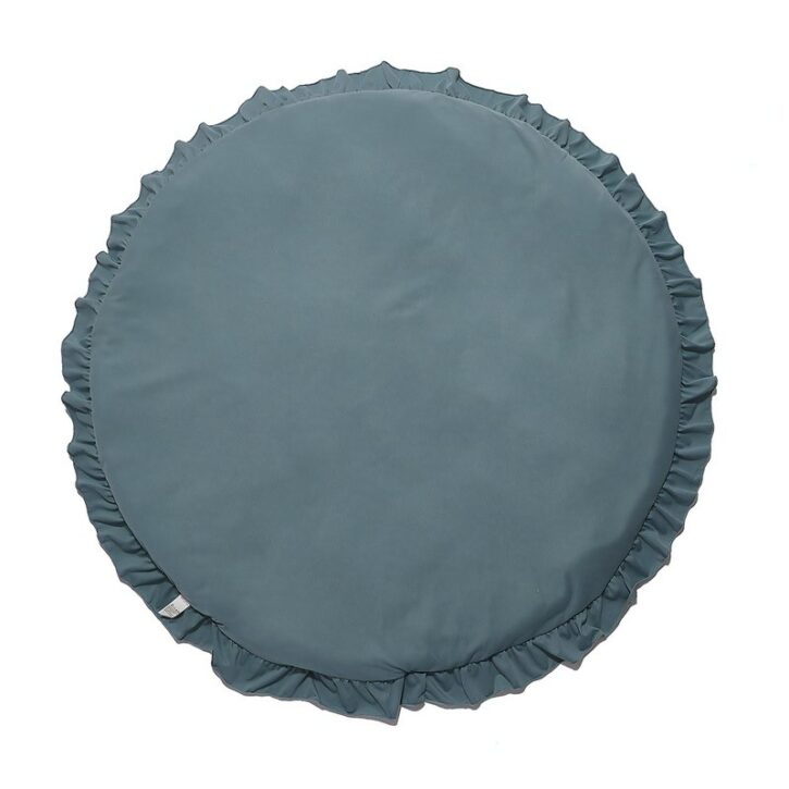 Tapis de jeux bébé de sol circulaire vert d’eau MARIE
