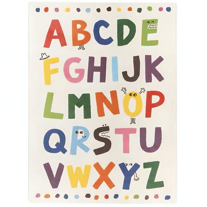 Tapis de jeux pour enfant et bébé lettres de l’alphabet YOUPI