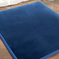 Tapis de motricité ou repos pour bébé et jeune enfant bleu marine