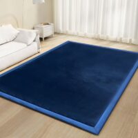 Tapis de motricité ou repos pour bébé et jeune enfant bleu marine