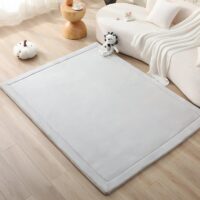 Tapis de motricité ou repos pour bébé et jeune enfant gris