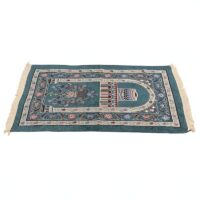 Tapis de prière musulman polyvalent tissé avec motifs religieux
