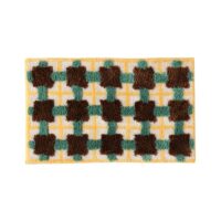 Tapis de salle de bain style berbère carreaux colorés WATERRUG
