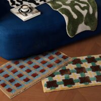 Tapis de salle de bain style berbère carreaux colorés WATERRUG