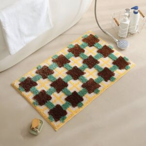 Tapis de salle de bain style berbère carreaux colorés WATERRUG
