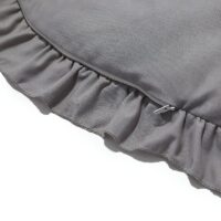 Tapis de sol bébé simple gris rond MARIE