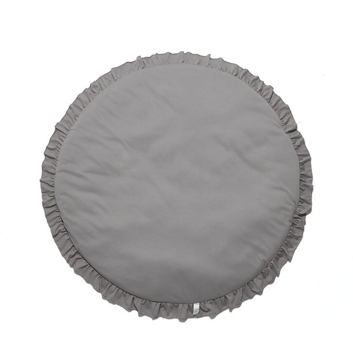 Tapis de sol bébé simple gris rond MARIE