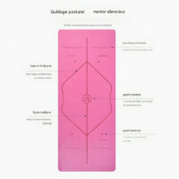 Tapis de yoga en caoutchouc naturel de 4,5 mm antidérapant pour une utilisation humide et sèche