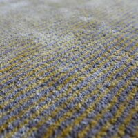 Tapis design jaune et marron pour salon style contemporain PUXU