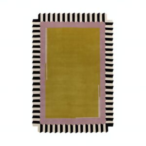Tapis design jaune moderne et abstrait pour salon ARTO DESIGN
