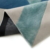 Tapis design motifs géométriques en perspective PUXU