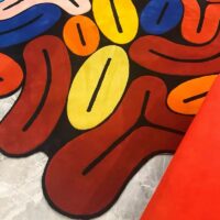 Tapis design pop art coloré avant-gardiste FOULIFOUTI