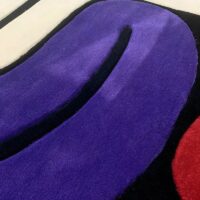 Tapis design pop art coloré avant-gardiste FOULIFOUTI