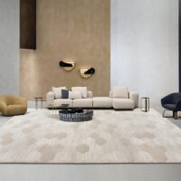 Tapis design turc beige motifs géométriques sobres LE CAIRE