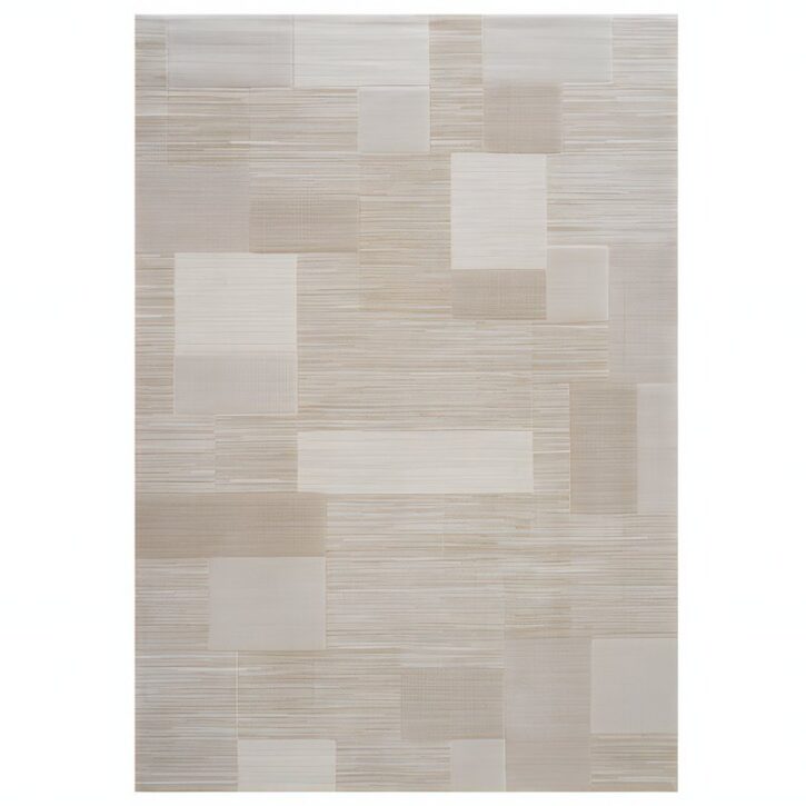Tapis design turc beige motifs géométriques sobres LE CAIRE