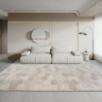 Tapis design turc beige motifs géométriques sobres LE CAIRE