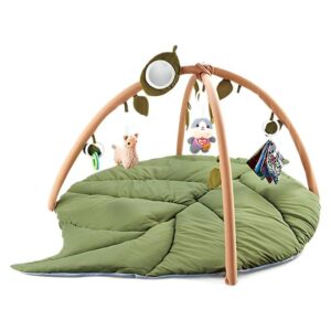 Tapis d’éveil et de jeu pour bébé en forme de feuille MY BABY