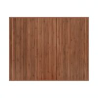 Tapis en bambou marron 100x80 cm pour cuisine salon ou salle de bain NATURALESIA
